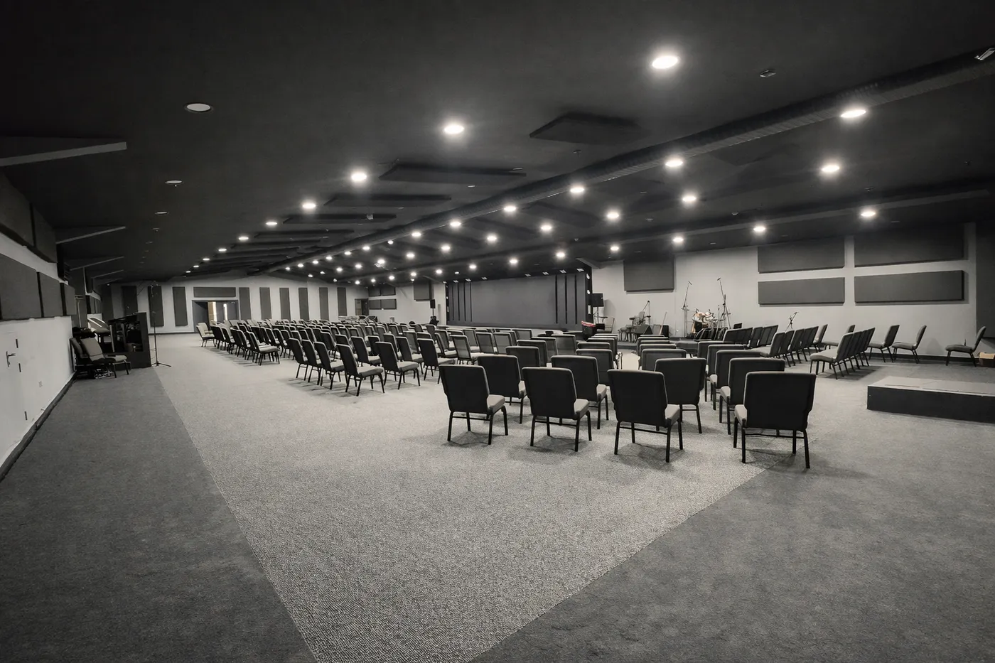 The Arcadia Ballroom set for theatre