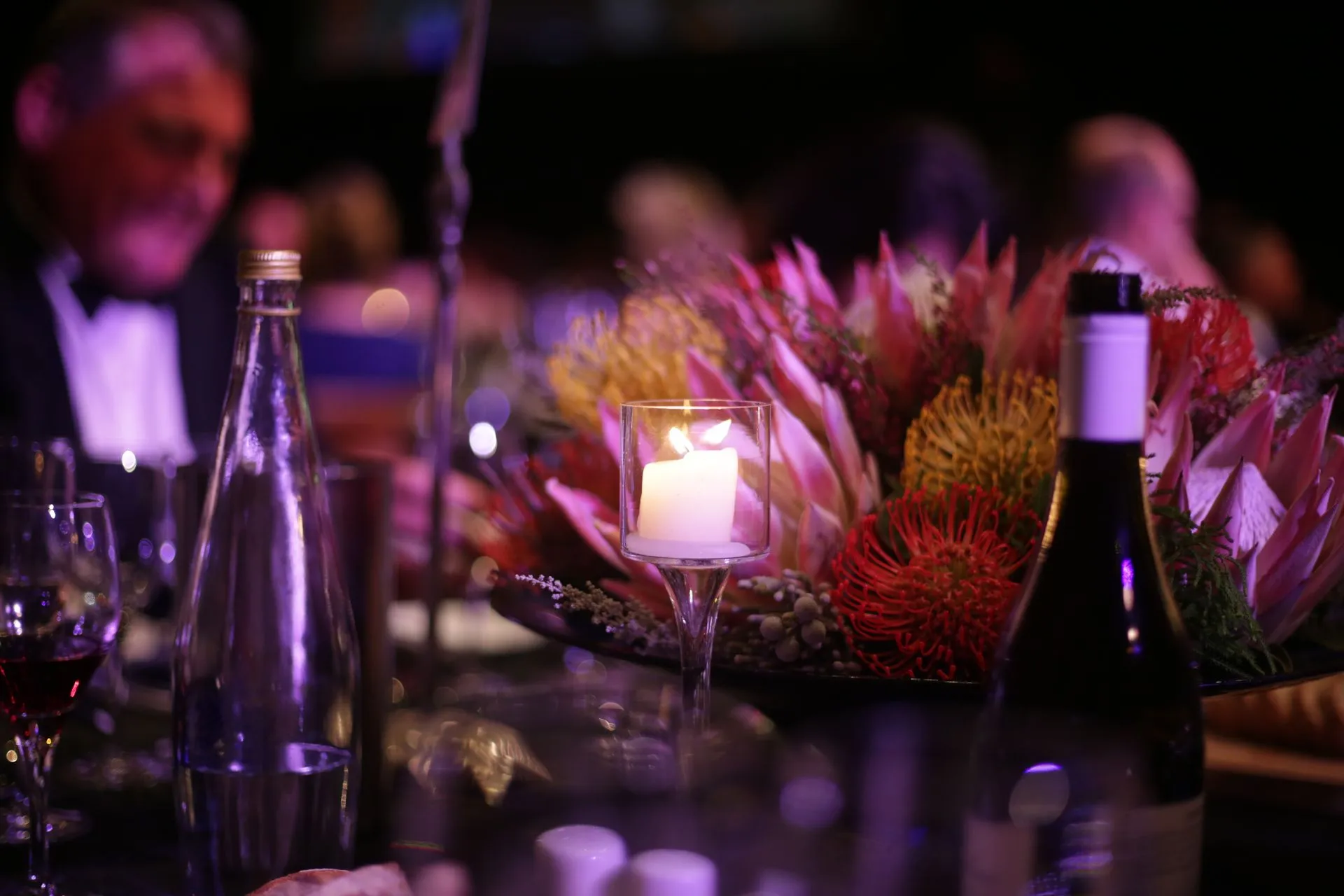 Awards dinner, staged
