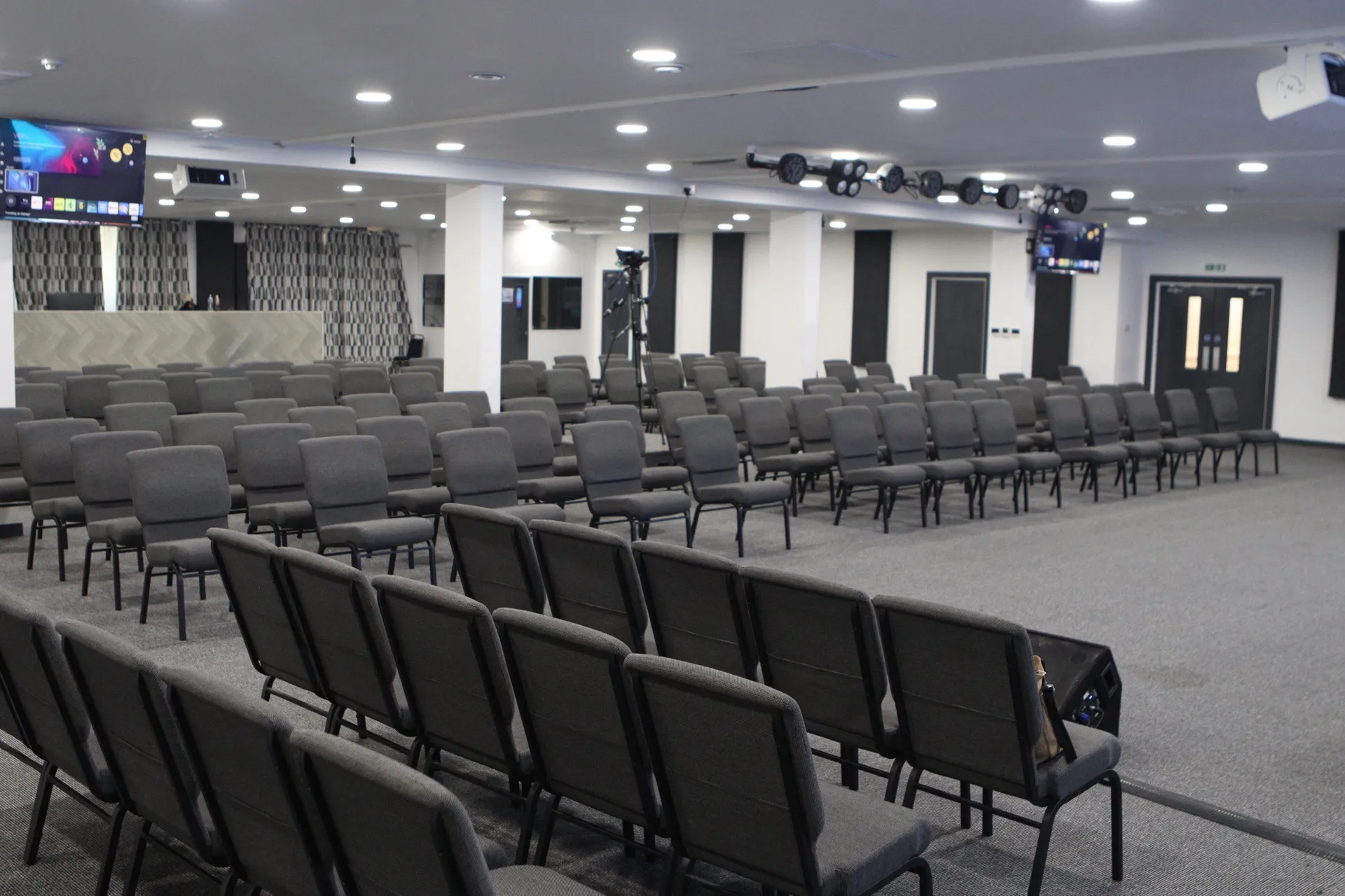 Castle Green Hall, theatre seating toward the stage