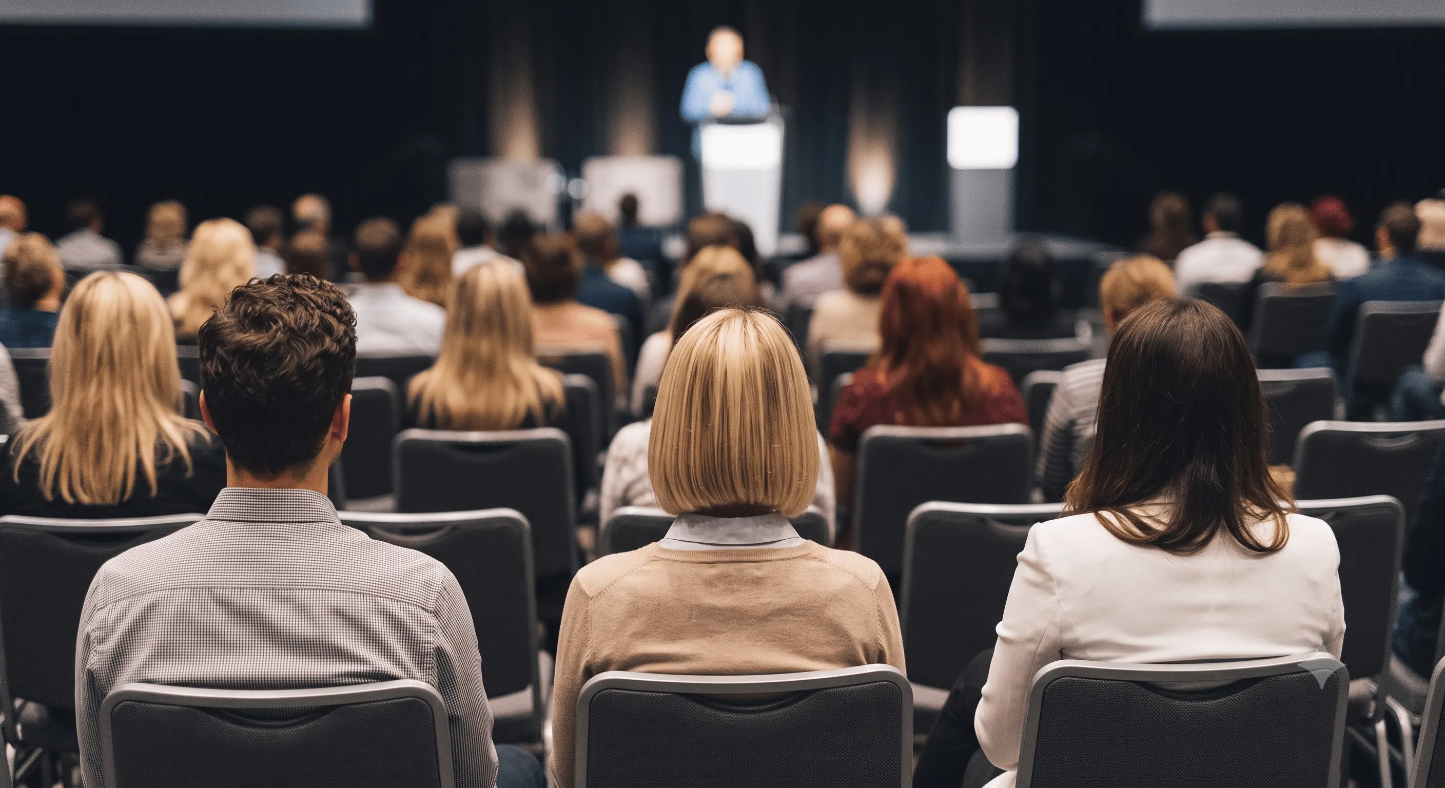 Conference in session, main stage
