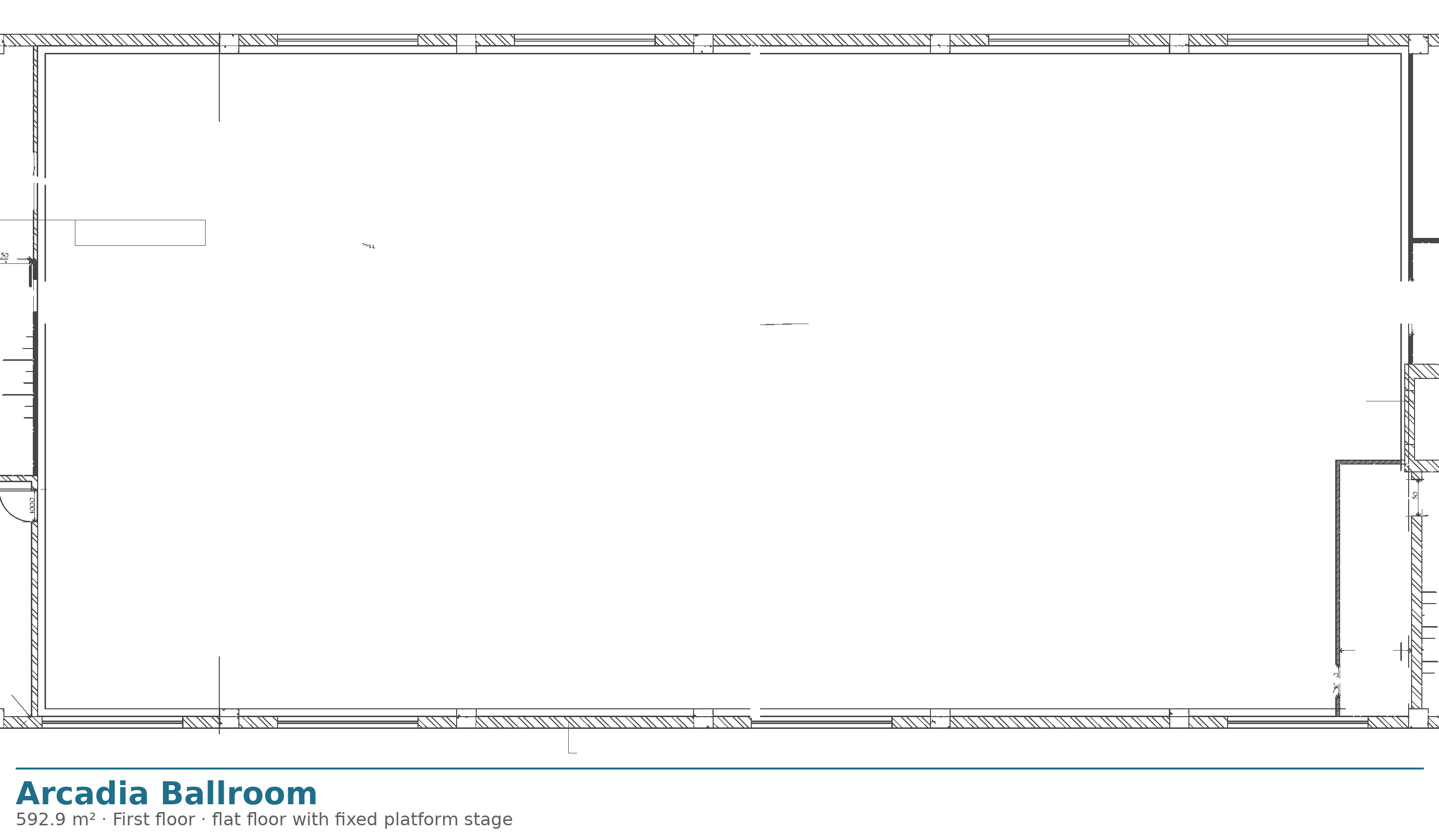 Arcadia Ballroom floor plan