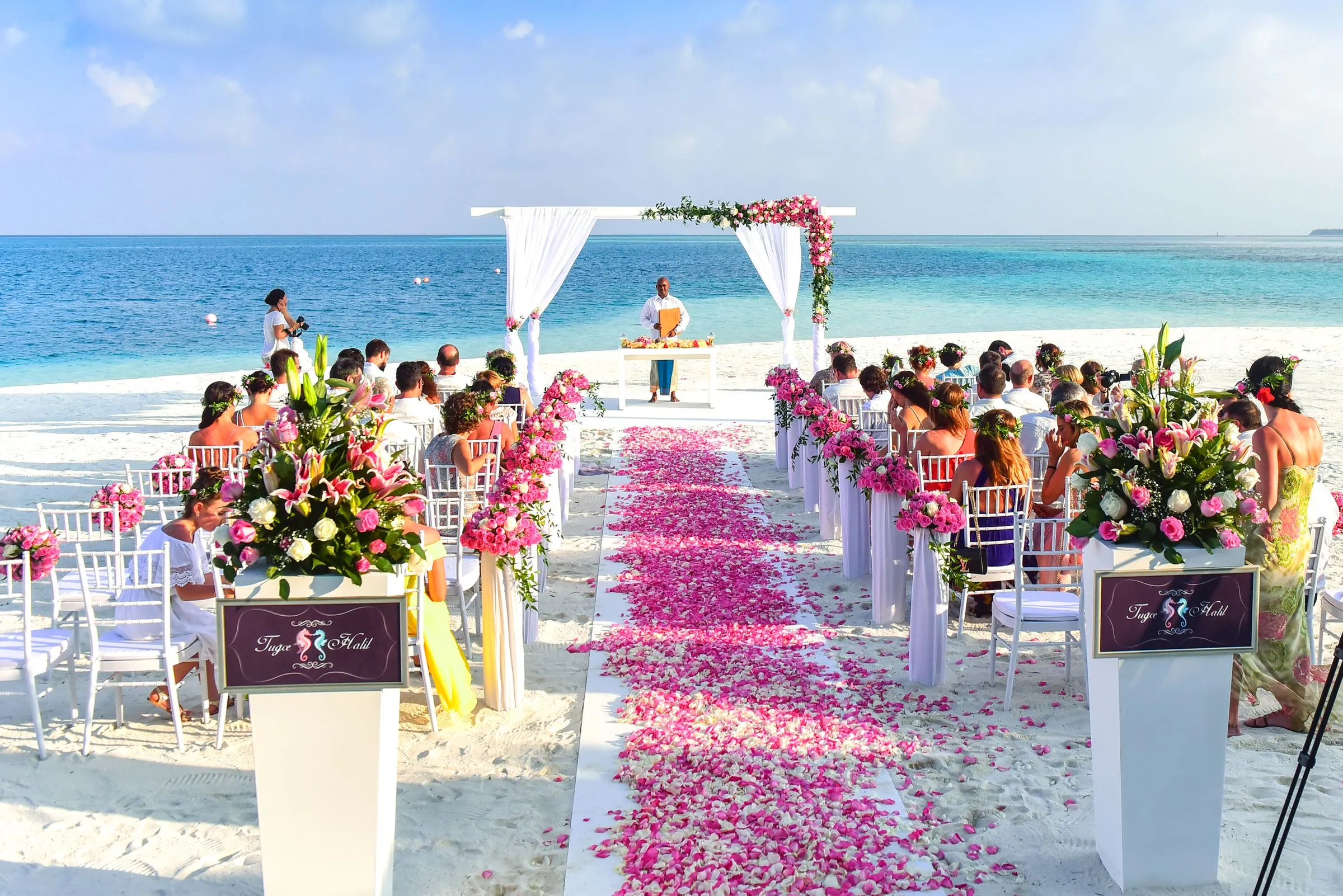 A South Asian wedding dressed for several hundred guests